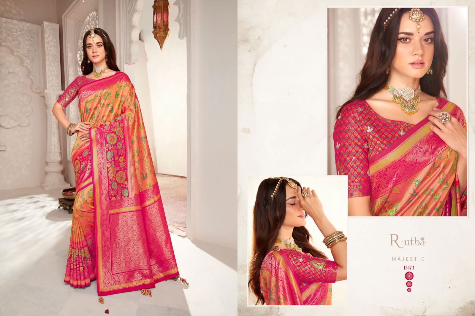 Rutba Vol 9 By Krishna Gokul Silk Wedding Sarees Catalog